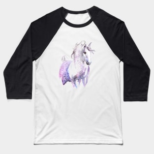 Dappled Arabian Horse in Amethyst Baseball T-Shirt